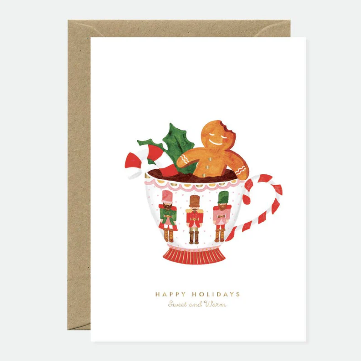 Wenskaart: Merry Christmas Biscuit Bath