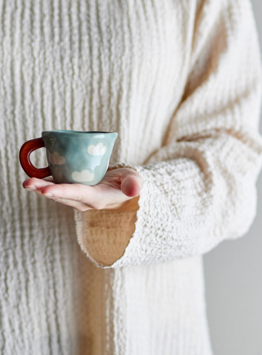 Espresso tas met wolkjes - Spore Nursery