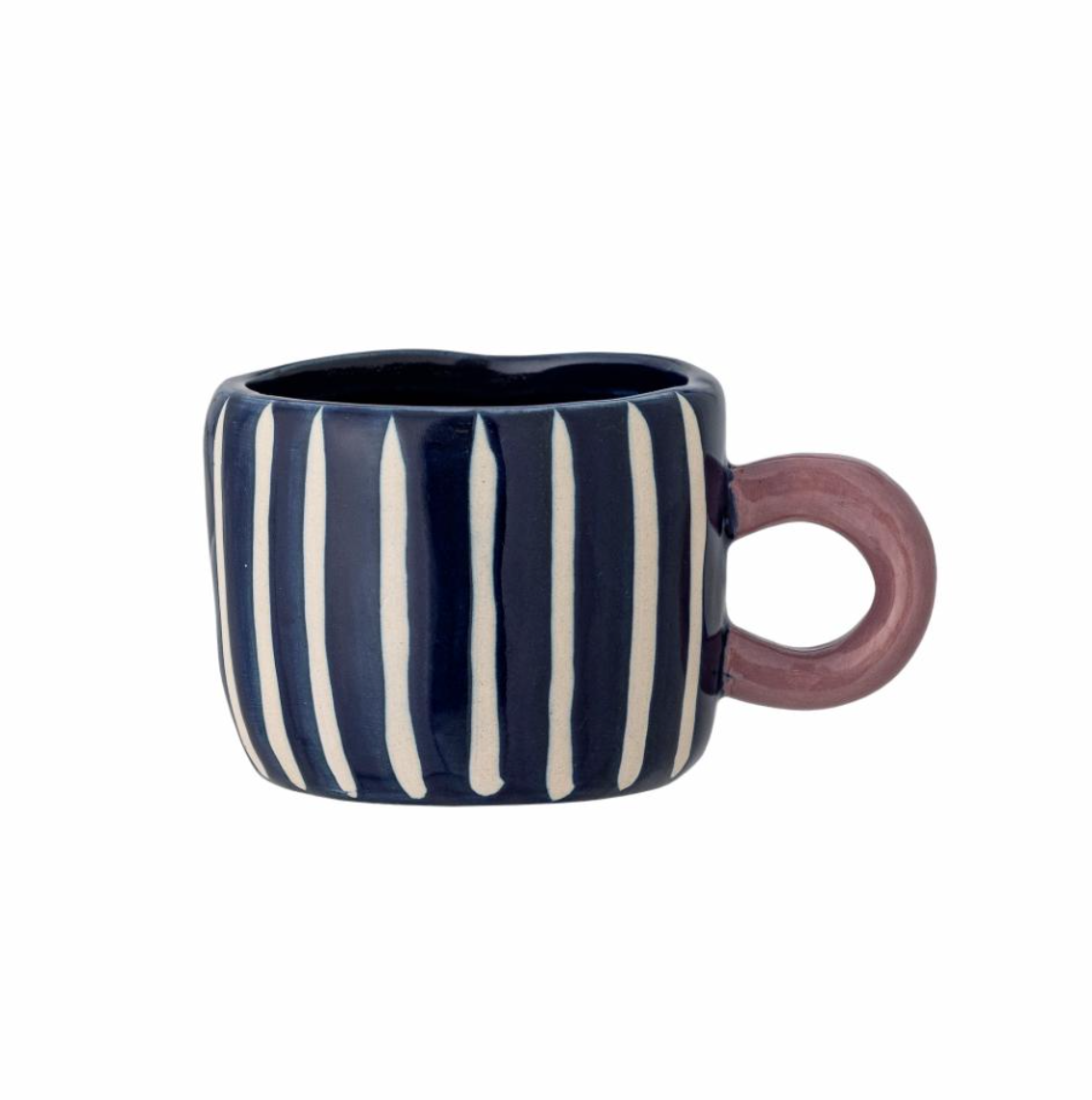 Espresso tas met witte strepen - Spore Nursery