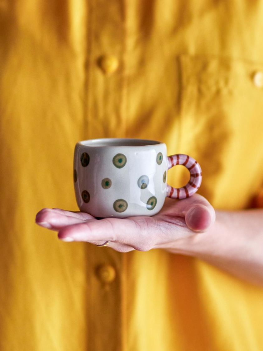 Espresso tas met gestreept handvat - Spore Nursery