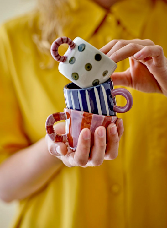 Espresso tas met gestreept handvat - Spore Nursery