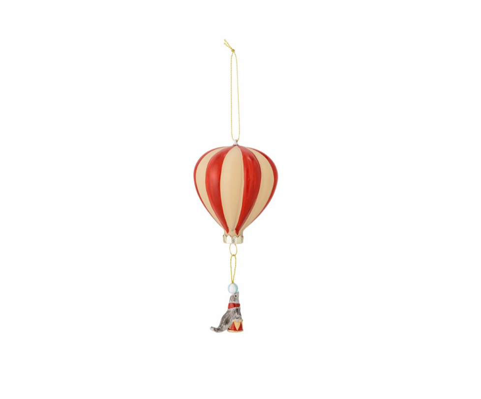 Kerstbal: luchtballon met zeehond