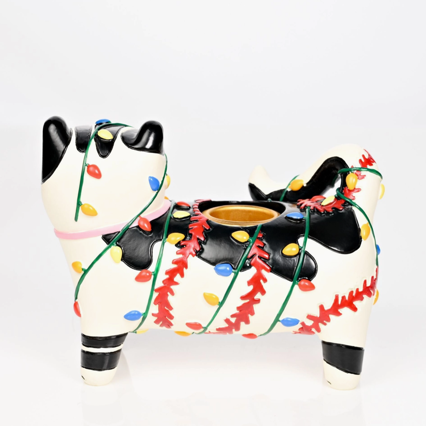 Kandelaar: Kat met lampjes