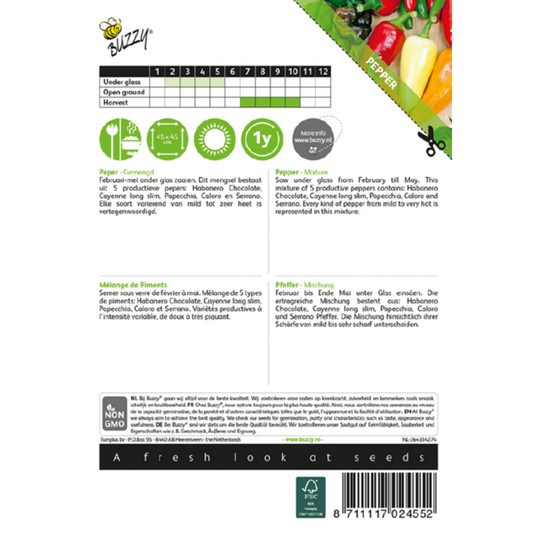 Peper 5 soortenmengsel