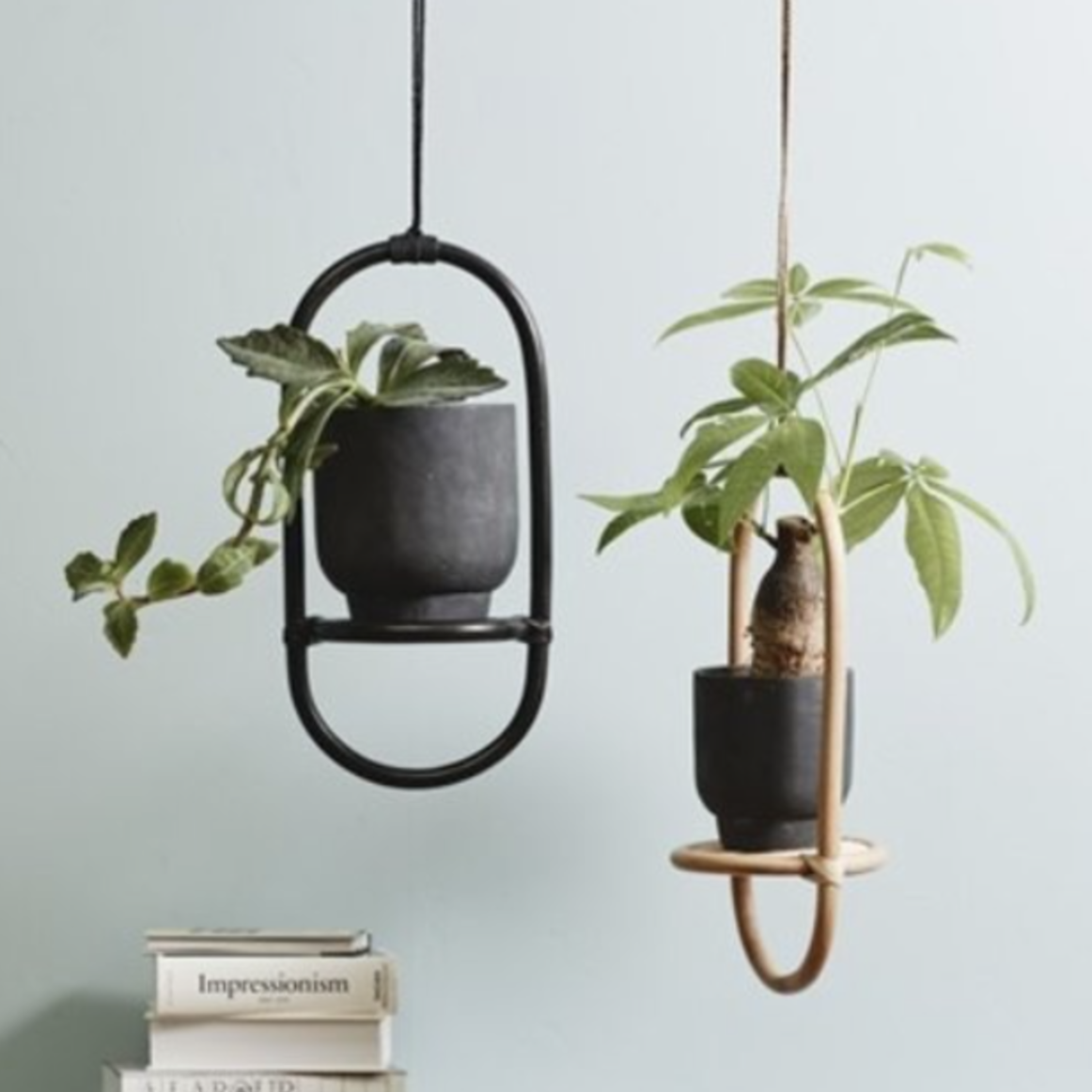 Houten hanger (zwart)