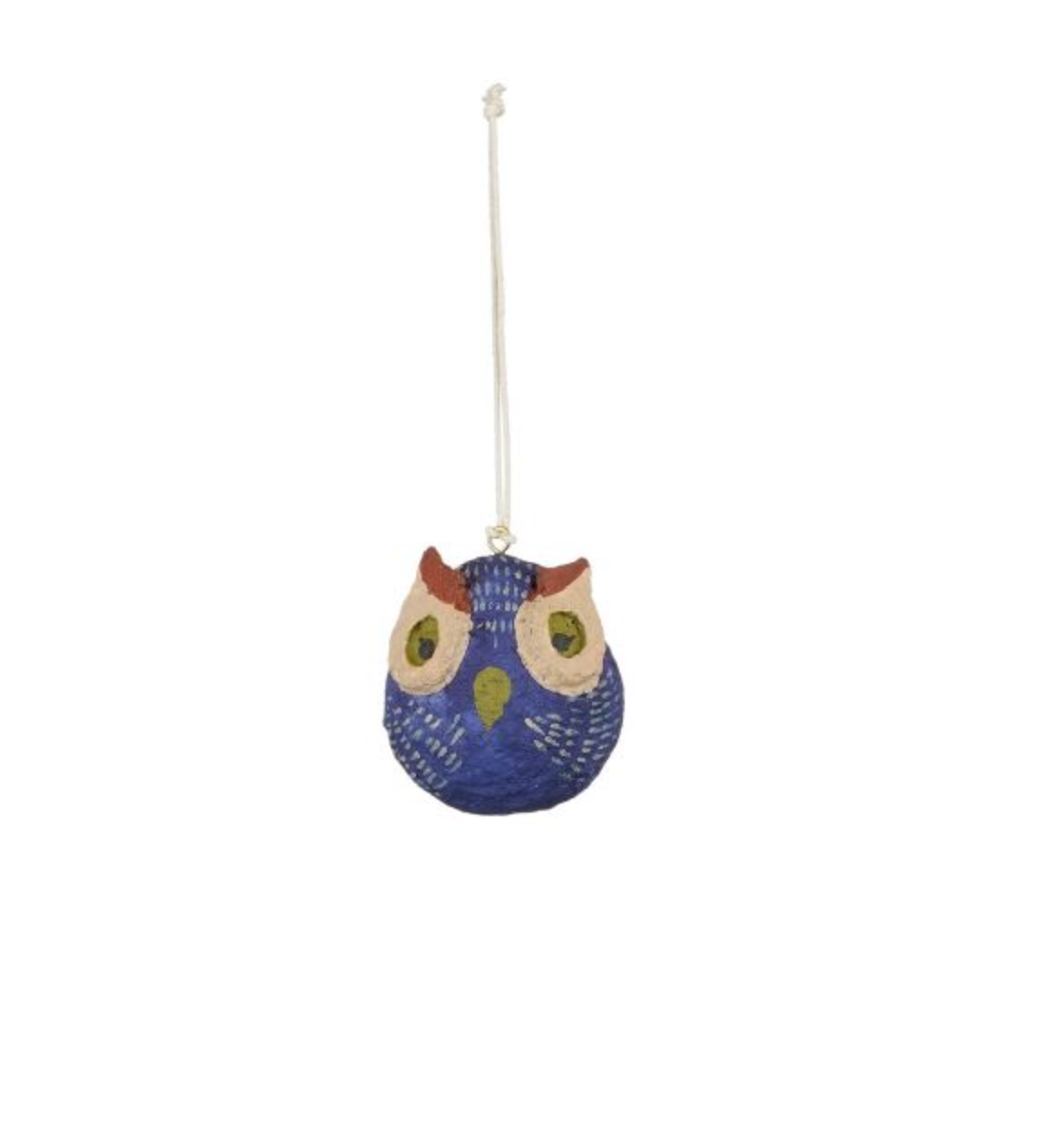 Kerstbal: blauw uiltje
