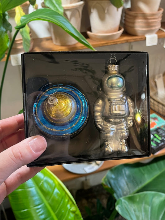 Kerstbal: astronaut & planeet