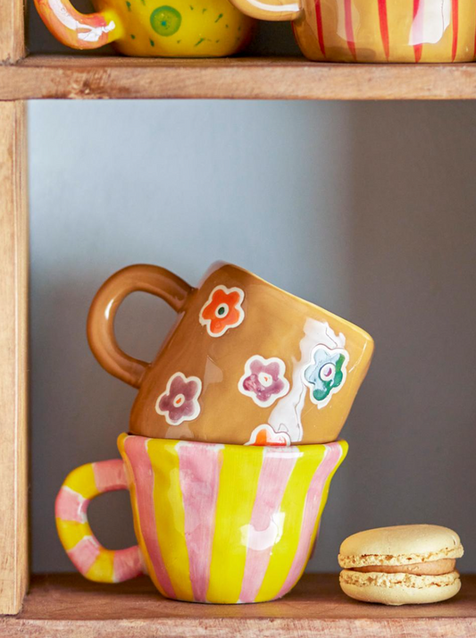 Espresso tas met bloemen