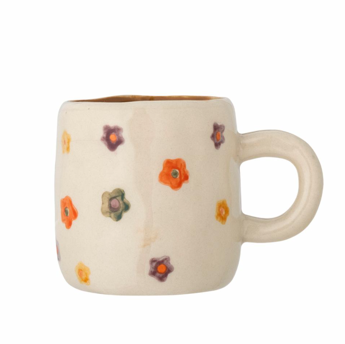 Espresso tas met gekleurde bloemen