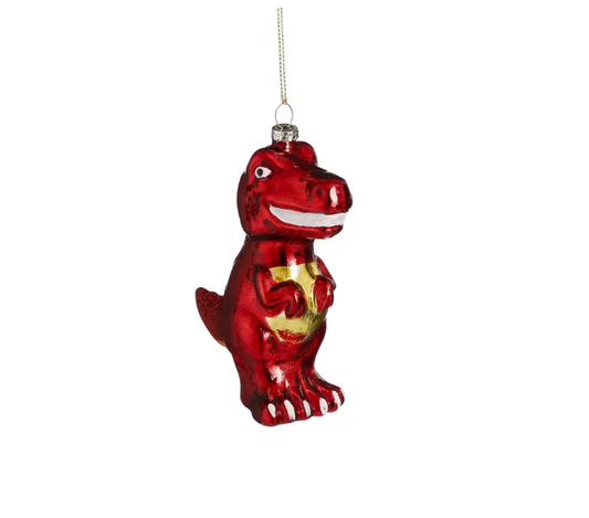Kerstbal: T-rex