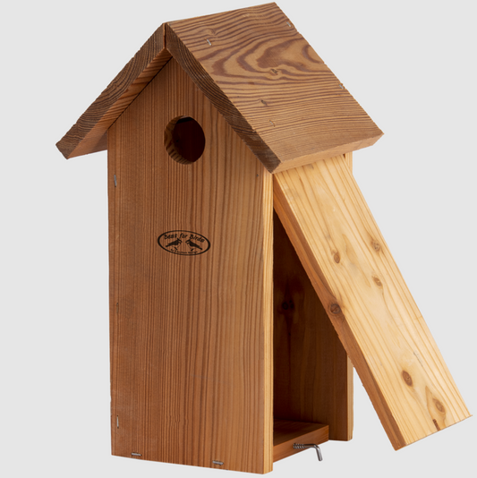 Nestkast koolmees in douglas hout