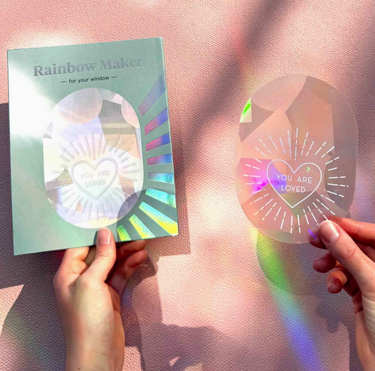 Regenboog sticker (you are loved)