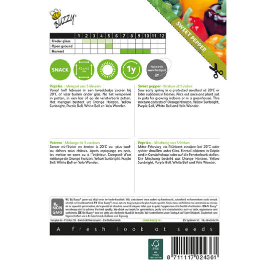 Paprika 5 Kleurenmengsel