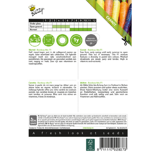 Wortel 'Rainbow' F1