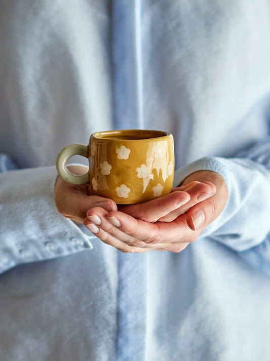 Espresso tas met wit handvat