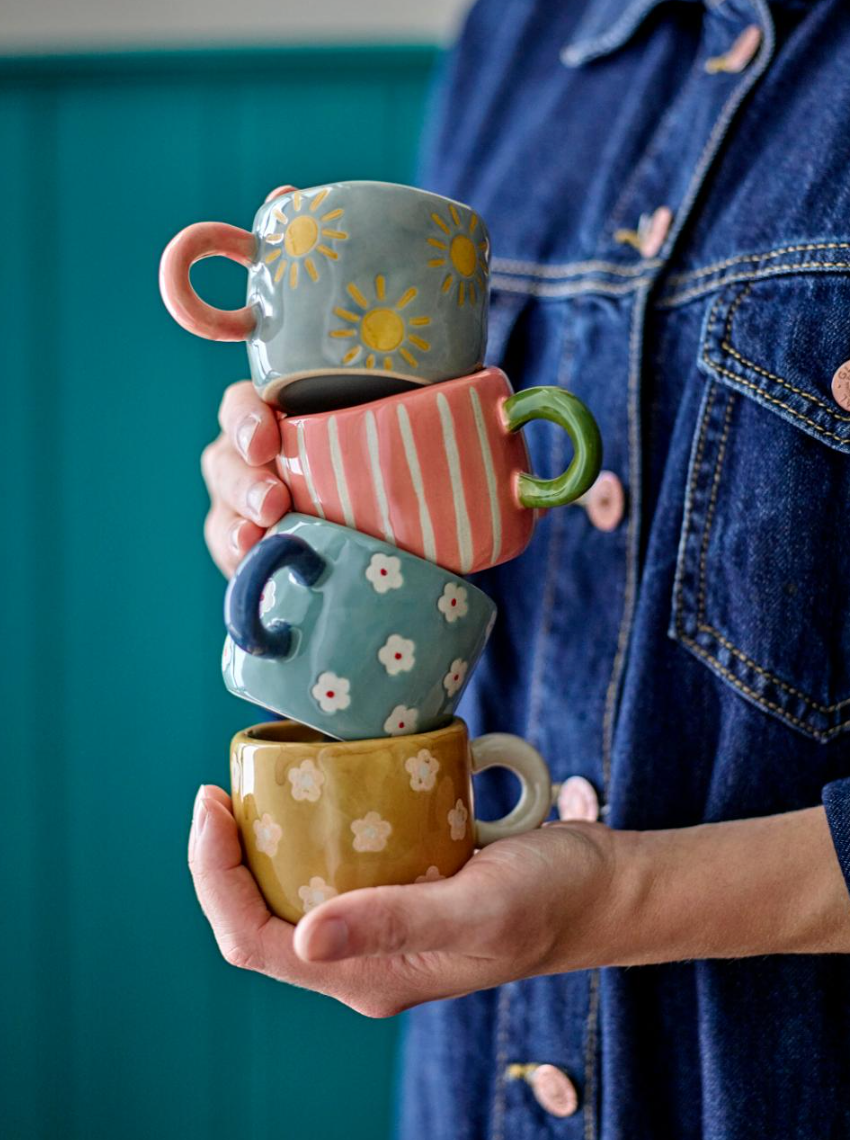 Espresso tas met wit handvat