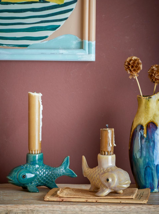 Burne kandelaar (blauw)