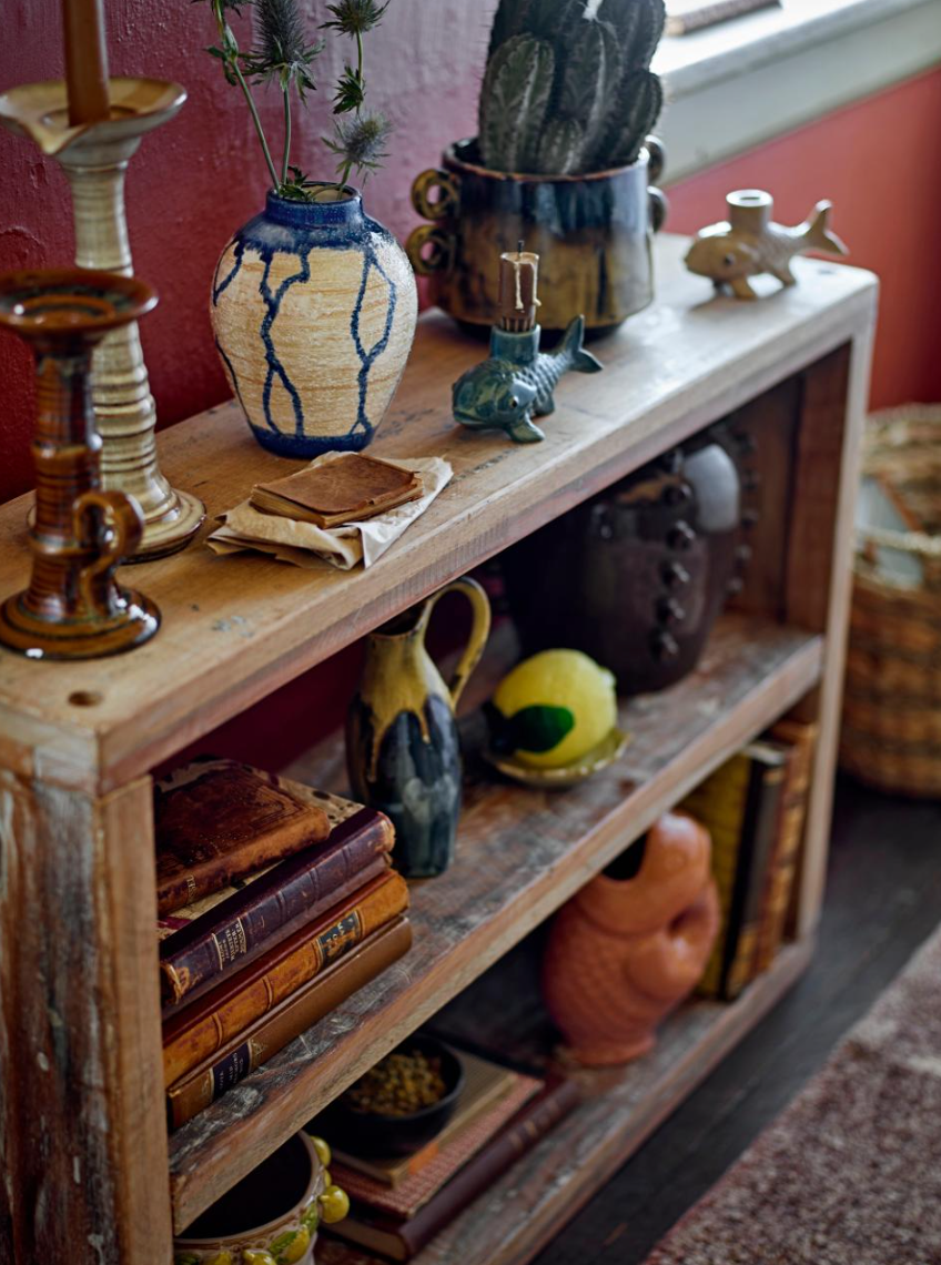 Burne kandelaar (blauw)