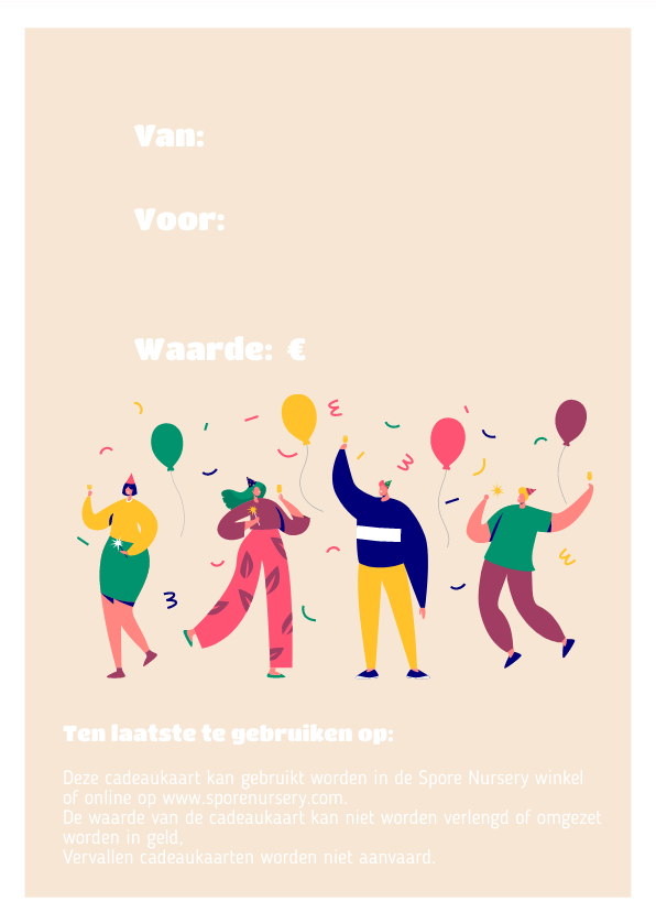 Spore Nursery Cadeaukaart (Digitaal)