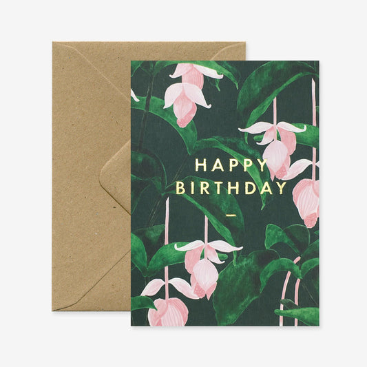 Wenskaart: Happy Birthday Medinilla