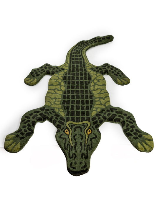 Alligator mat uit wol