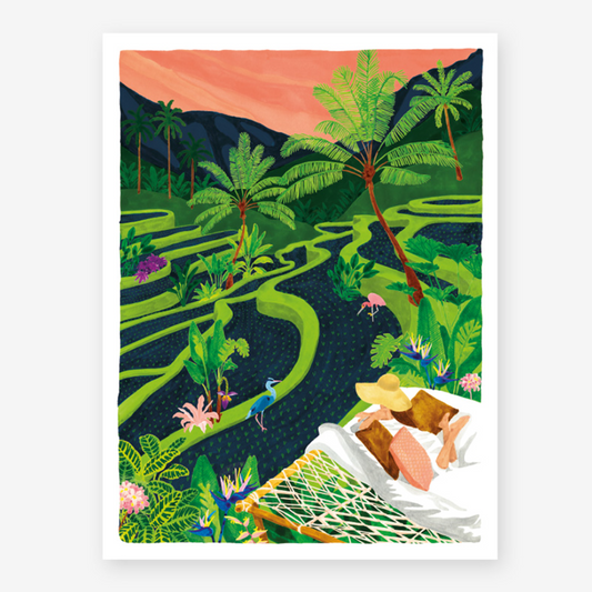 Poster: Bali with a view 30x40cm